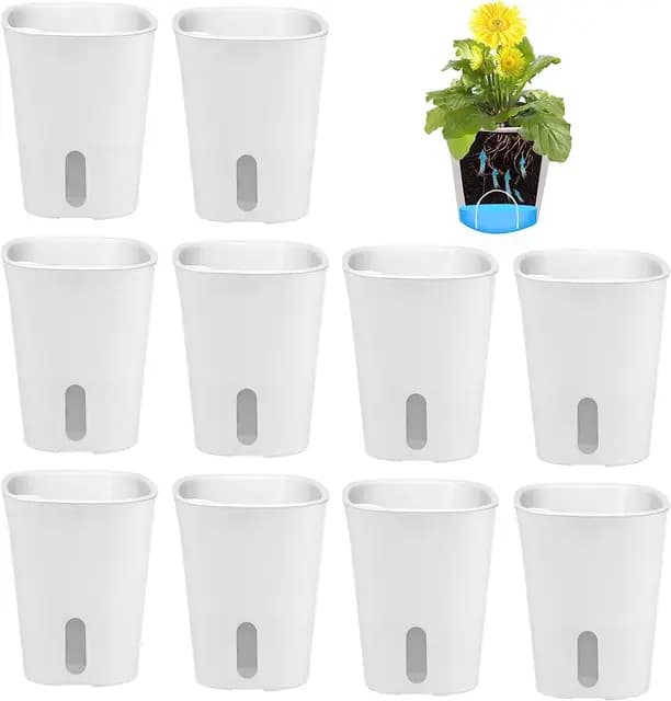LATRAT Lot de 10 pots auto-arrosage