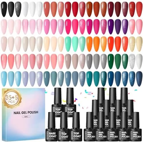 COSCELIA Kit Vernis Gel UV 40pcs