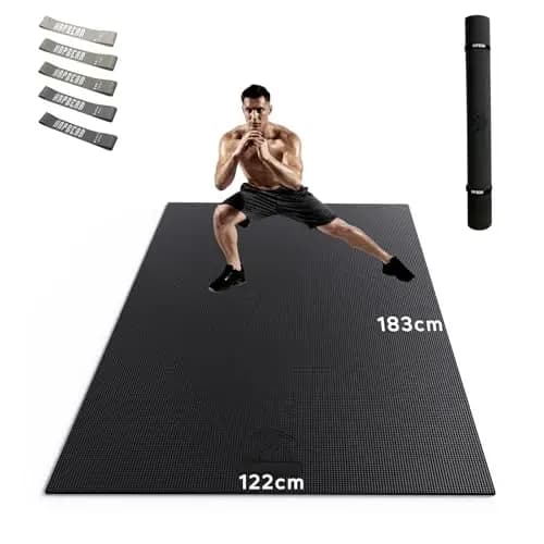 HAPBEAR Tapis de gym extra large