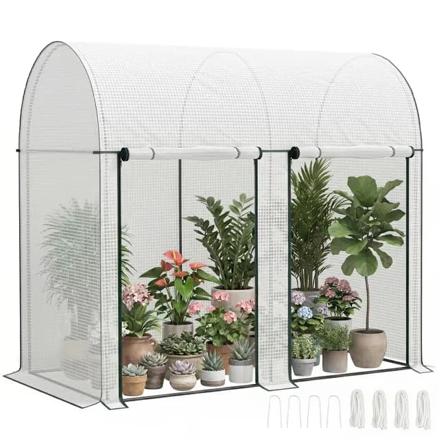Outsunny Serre de Jardin 200x100x178 cm