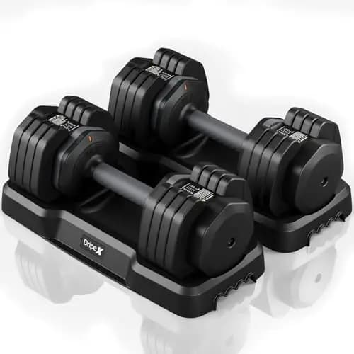 Dripex Haltères Réglables 24,5 kg