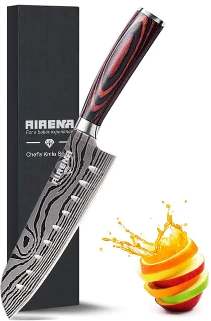 AIRENA Santoku Couteau de Cuisine