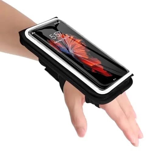 Guzack Brassard Telephone Sport Portable 2 en 1 Brassards Running Poignet et Bras Armband pour iPhone 16 15 14 13 Pro Max Samsung Galaxy S25 S24, 6.9" Jogging Cyclisme Porte Telephone Course a Pied