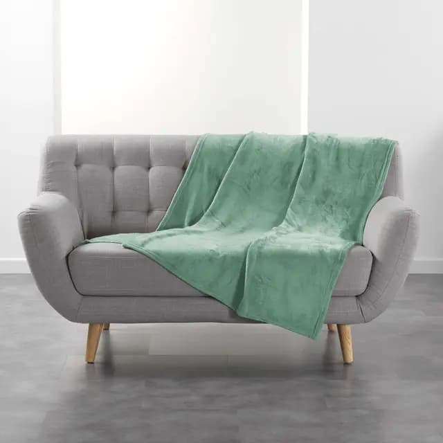 Douceur d'Intérieur Flanou Plaid Sauge