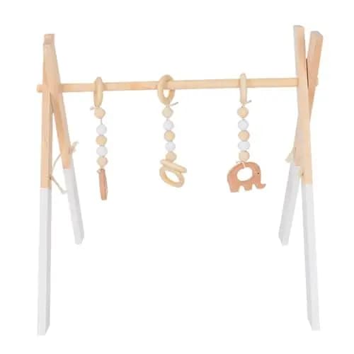 Arche d'éveil bébé en bois pliable