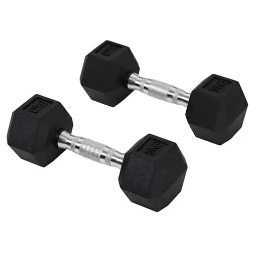 HOMCOM Haltères courtes 2x4-20kg – Image 1