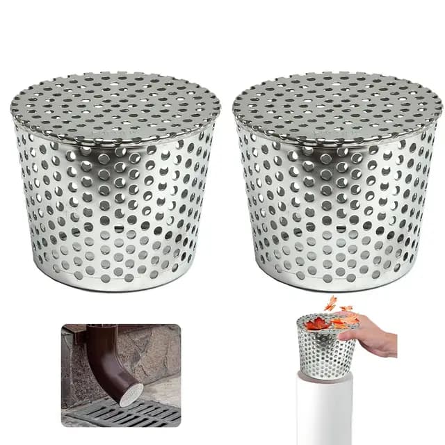 RIRIDAMAI Filtre Gouttière Acier Inoxydable