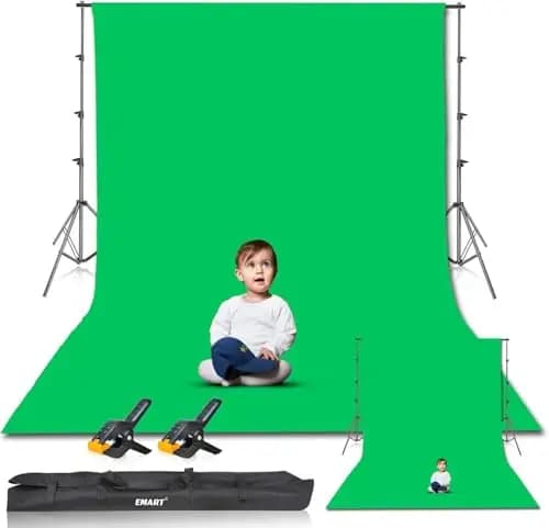 EMART Fond Vert Kit Studio Photo