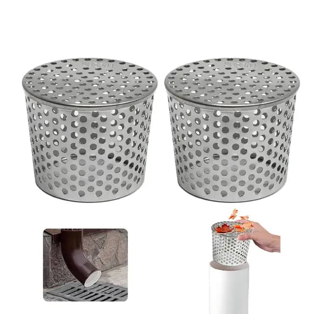 RIRIDAMAI Filtre Gouttière Acier Inoxydable