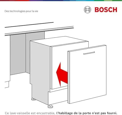 Bosch SPI2HKS42E, Série 2, Lave-vaisselle encastrable, 45 cm, 10 couverts, Home Connect, Bandeau metallic