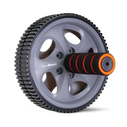 GymBeam Ab Roller – rouleau abdominal, entraîneur de muscles abdominaux, poignées antidérapantes, pour un entraînement complet du corps, équipement de fitness efficace pour la maison, le gym et l’exté