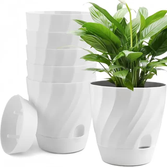 KAHEIGN Pots de Fleurs Auto-Arrosants
