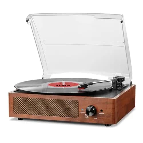Platine Vinyle Bluetooth Portable à 3