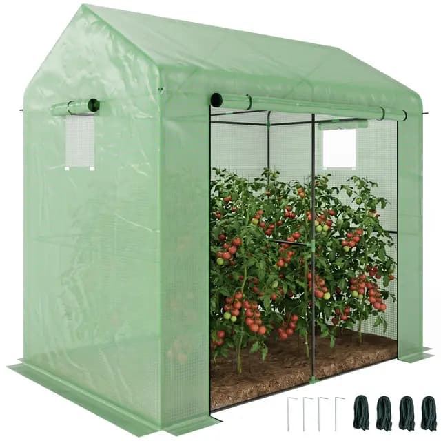 Outsunny Serre de Jardin Verte – Image 1