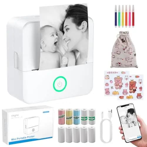 eSynic Mini Imprimante Thermique Portable