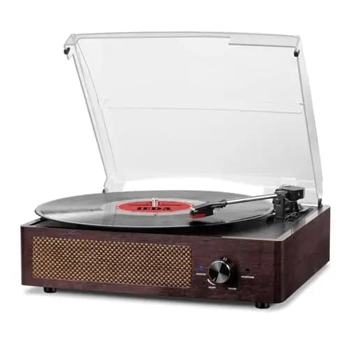 Platine Vinyle Bluetooth Portable à 3