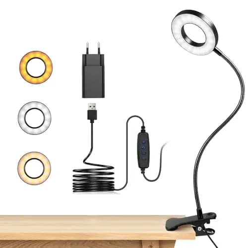 Dowowdo Lampe de bureau LED flexible