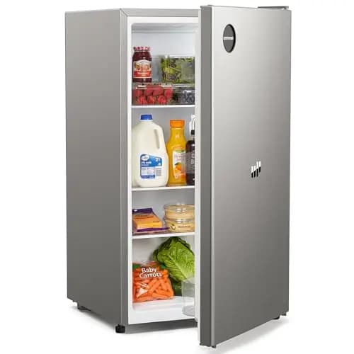 Upstreman CR91 Réfrigérateur Compact 91 L Gris Argenté