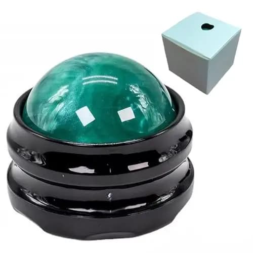 Boule de massage manuelle - Masseur et appareil de thérapie pour douleurs musculaires, massage corporel, tissus profonds, raideurs, douleurs articulaires, soulagement du stress (Vert)