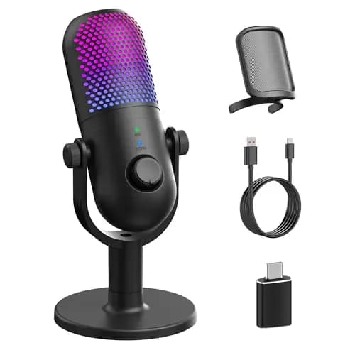 GUEVWES USB Microphone Gaming
