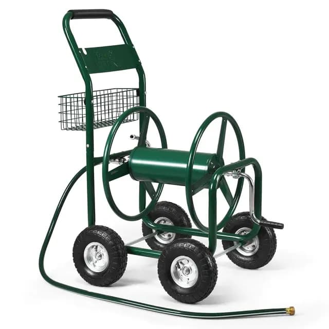 Goplus Chariot Dévidoir Tuyau Arrosage