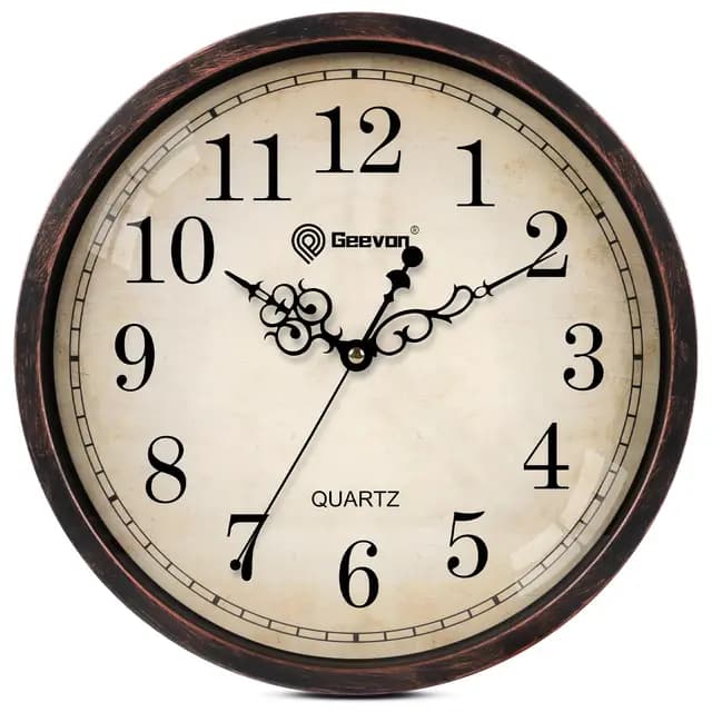 Geevon Horloge Murale Vintage Quartz – Image 1