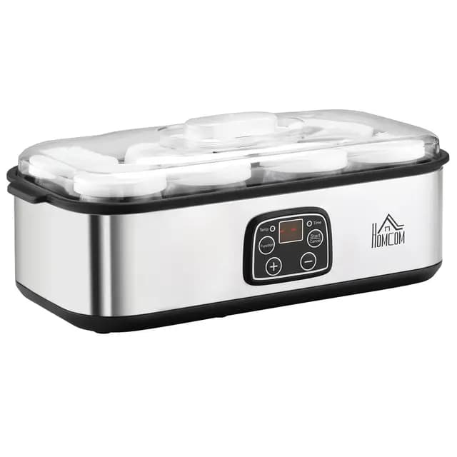 HOMCOM Yaourtière 8 pots