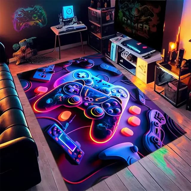 PEIHUODAN Tapis Gaming Sol XXL 3D
