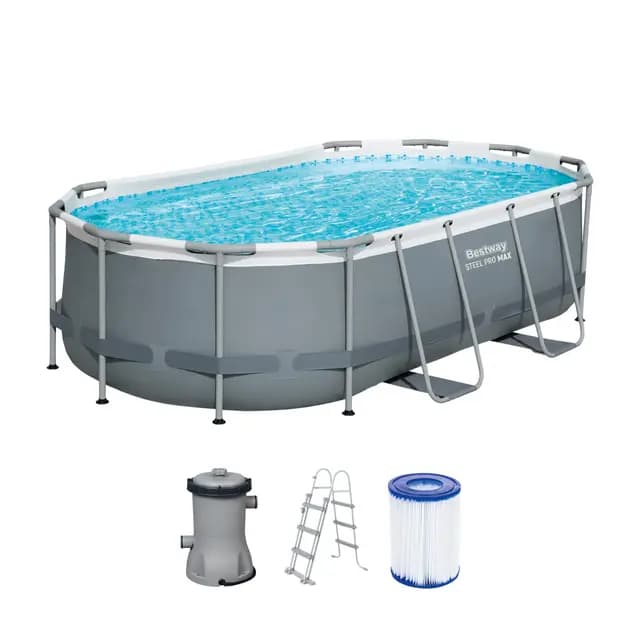 Bestway Power Steel Piscine ovale – Image 1