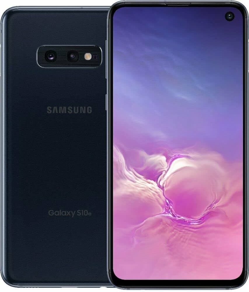 Samsung Galaxy S10e (128 Go, 6 Go de RAM) 5.8" AMOLED écran, États-Unis et Mondial 4G LTE Dual SIM GSM Usine Unlocked SM-G970F / DS (Prisme Noir, 128 Go + 128 Go MicroSD Bundle) (Reconditionné)