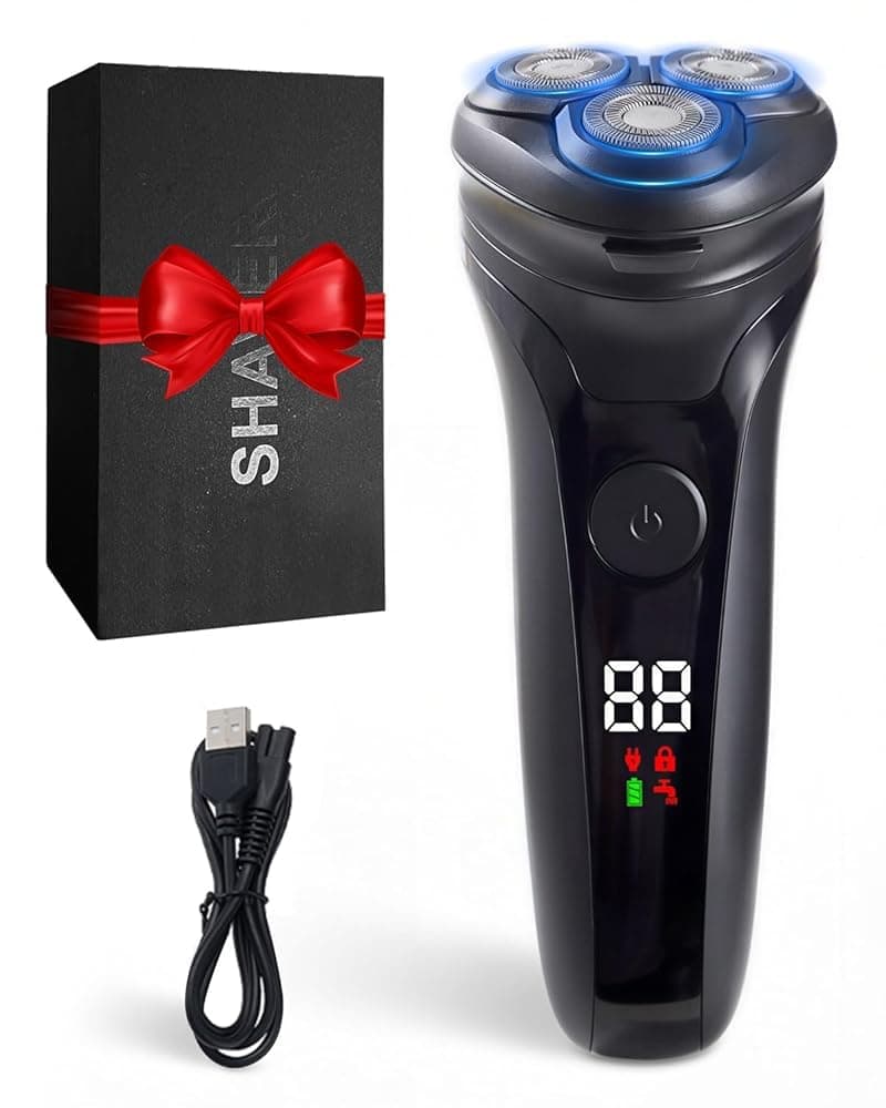 Rasoir Électrique Homme avec Écran LCD