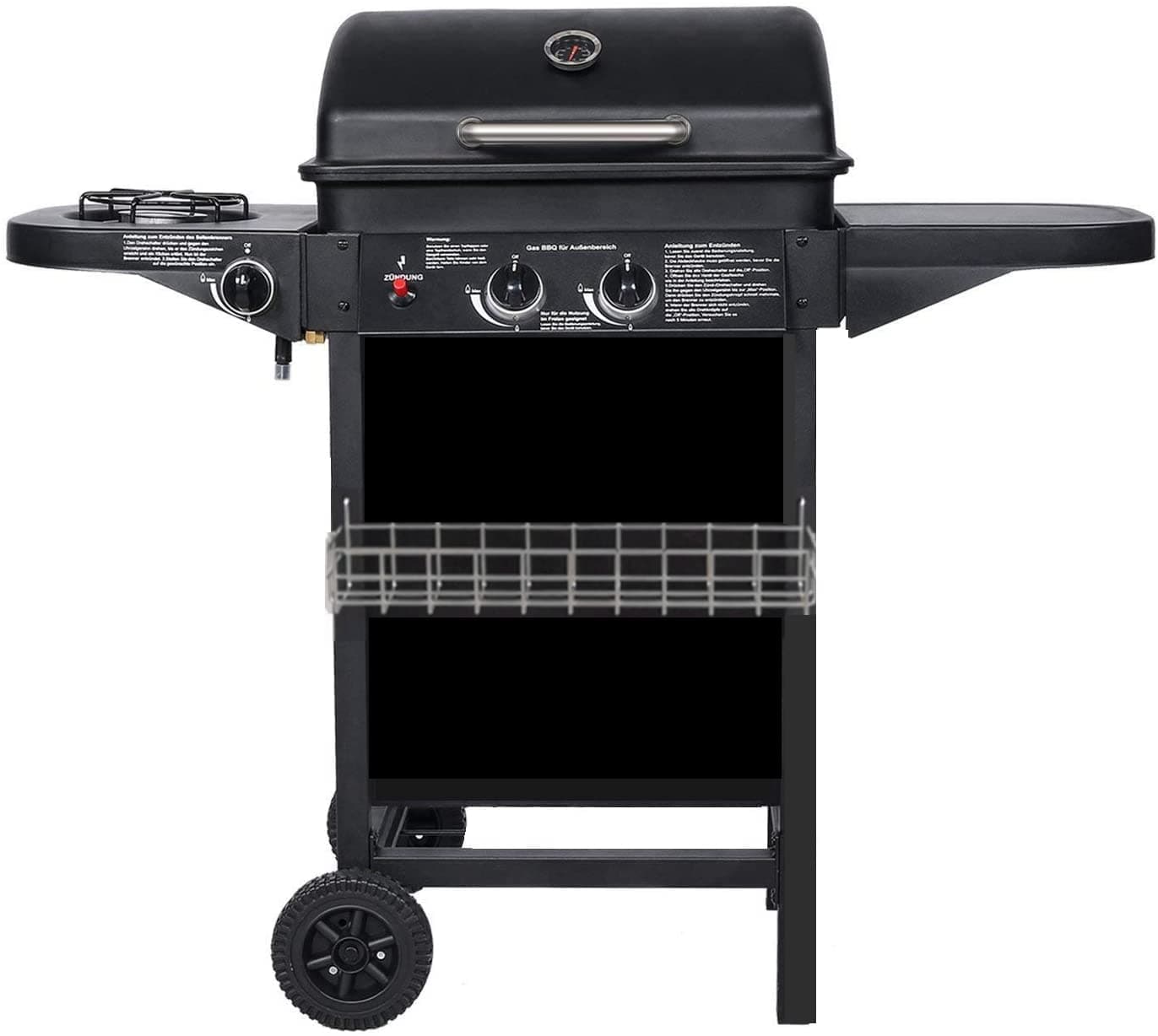 Barbecue à gaz 2 brûleurs compacts