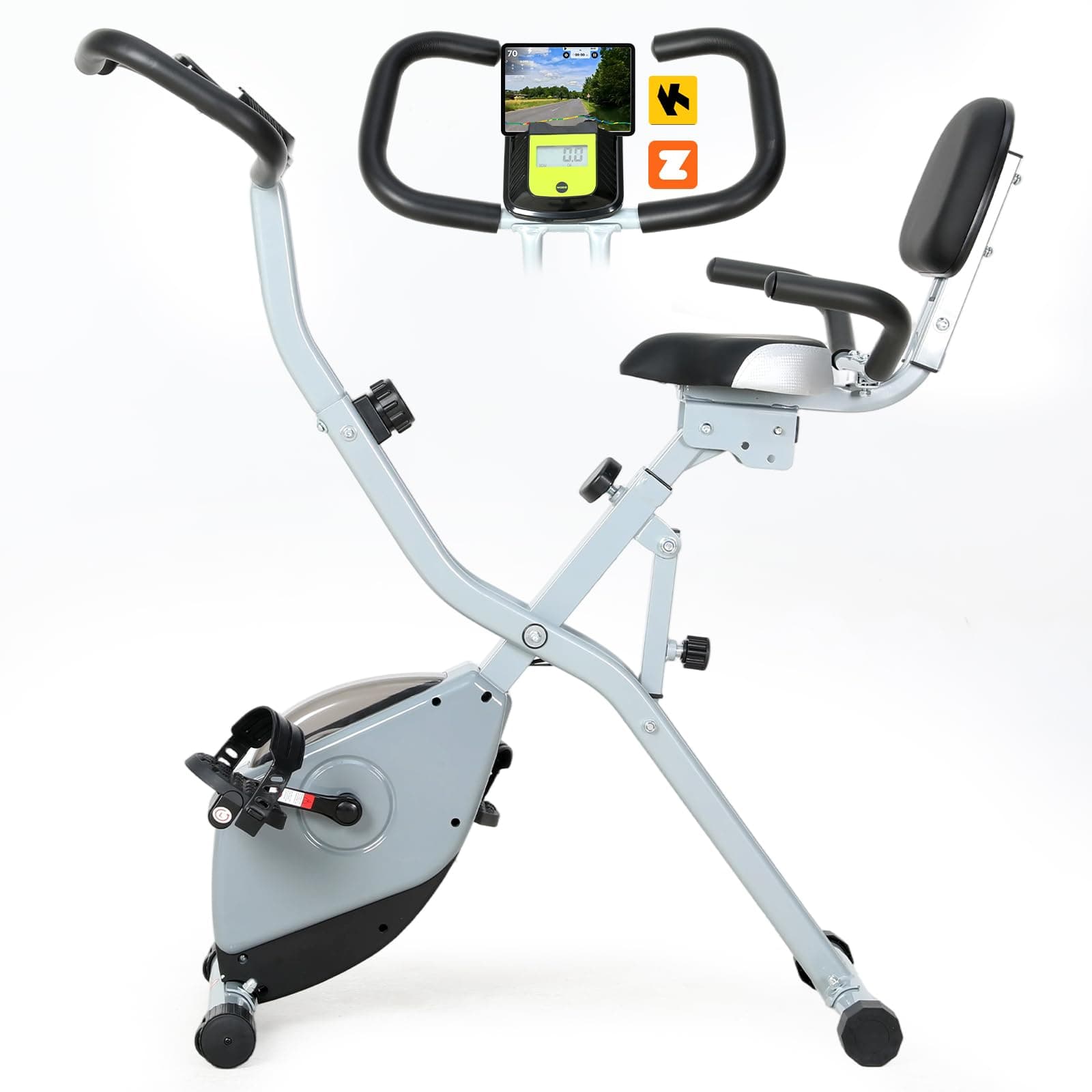ISE 2-IN-1 Vélo d'Appartement Pliable