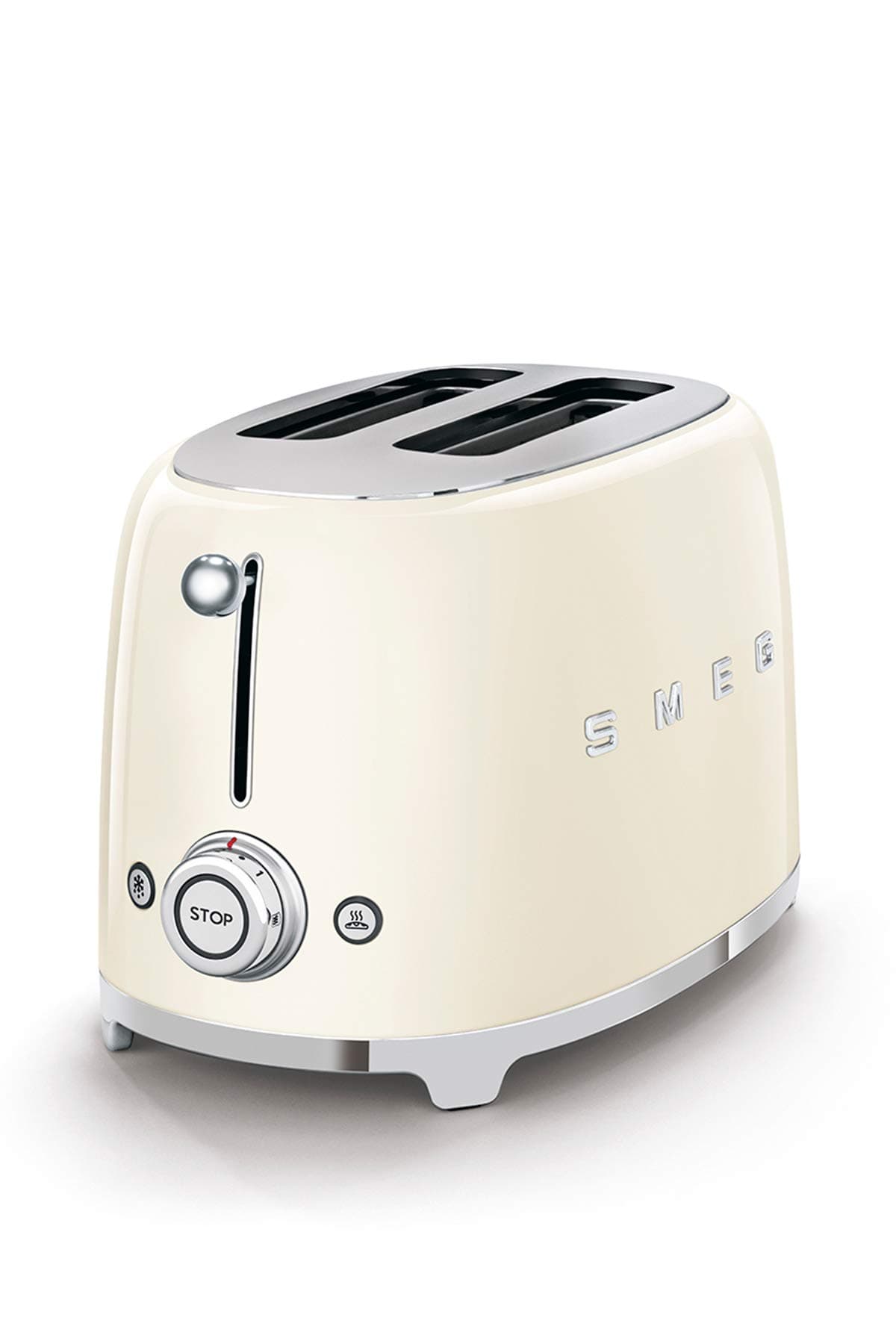 Smeg, Grille-pain 2 Tranches TSF01CREU, 2 Fentes 36 mm, 6 Niveaux de – Image 1