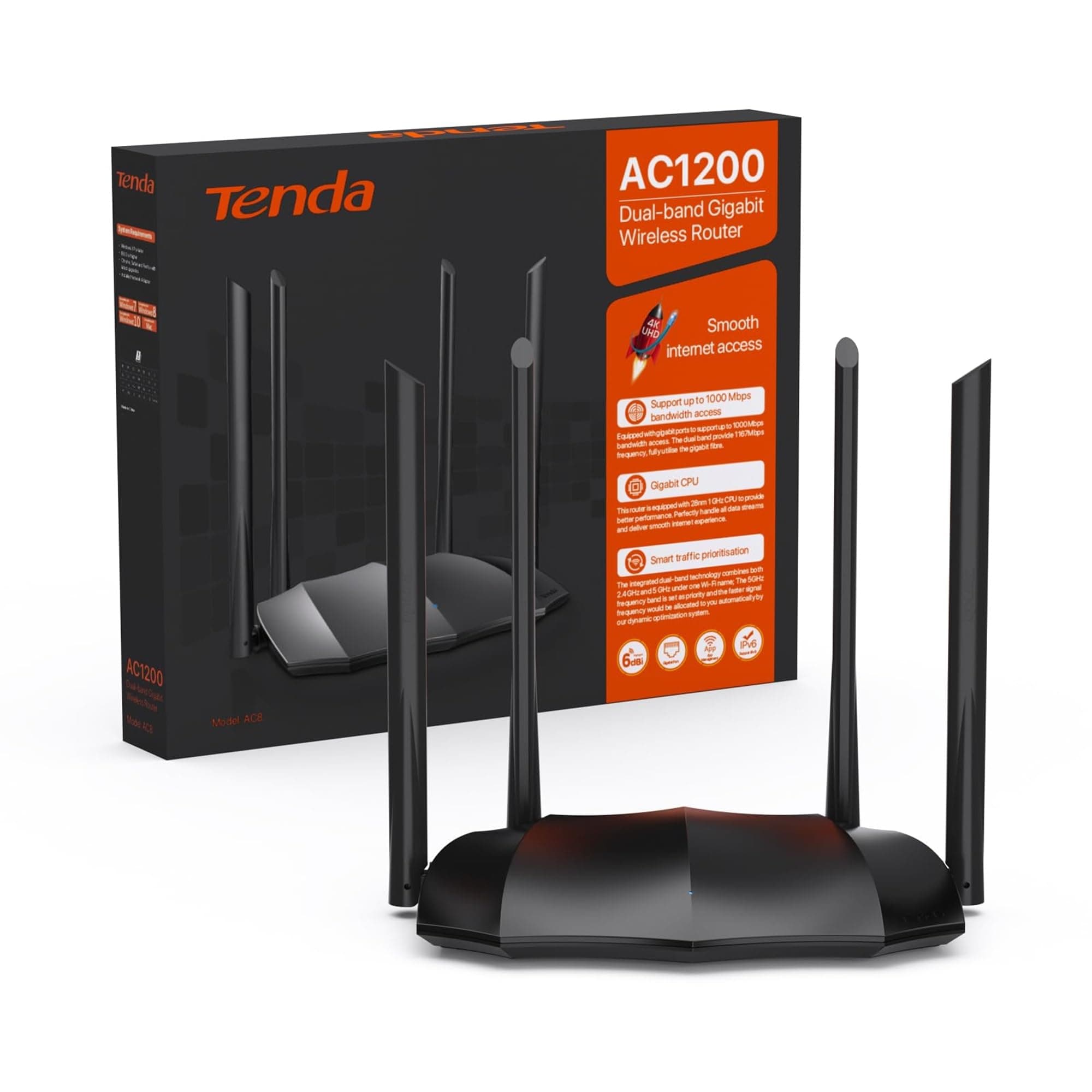 Tenda AC8 AC1200 WiFi Router