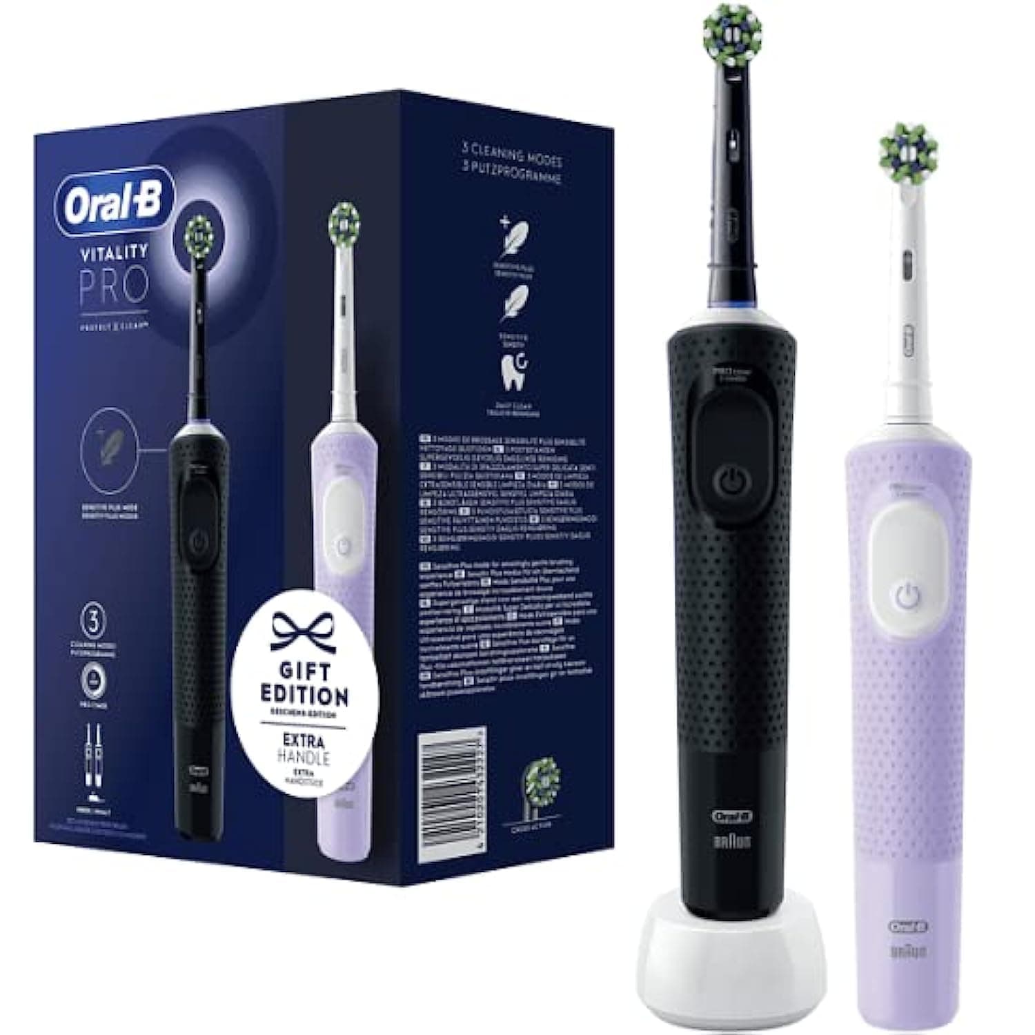 Oral-B Vitality Pro Lot de 2 Brosses à dents électriques
