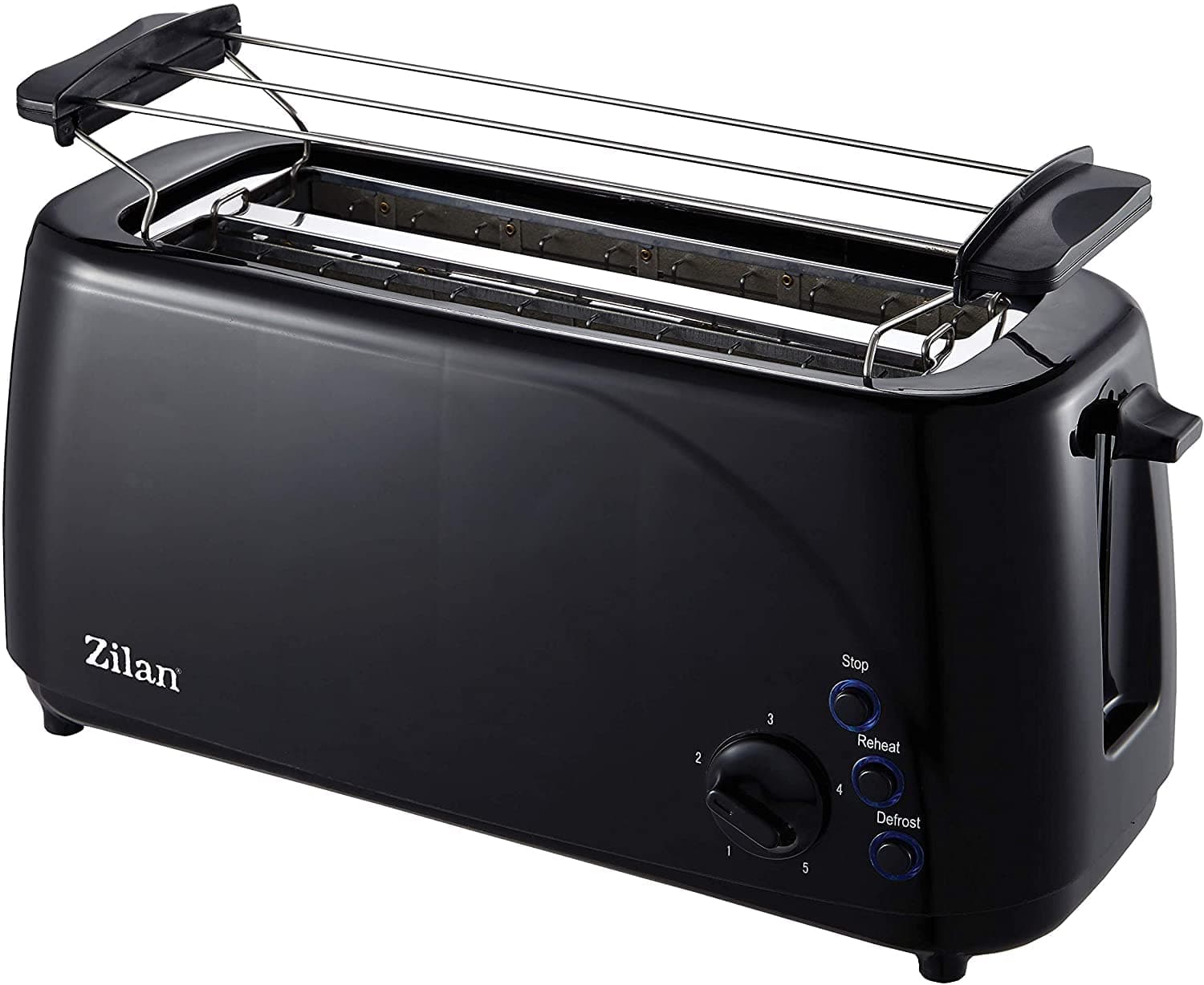 Zilan, Grille-pain à fente longue, 4 tranches de Toastautomatique