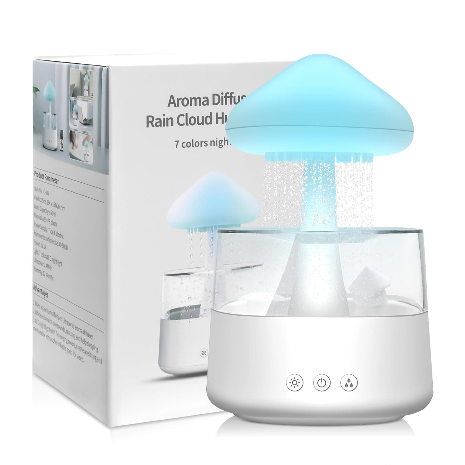 Humidificateur d’Air Effet Pluie 450ml