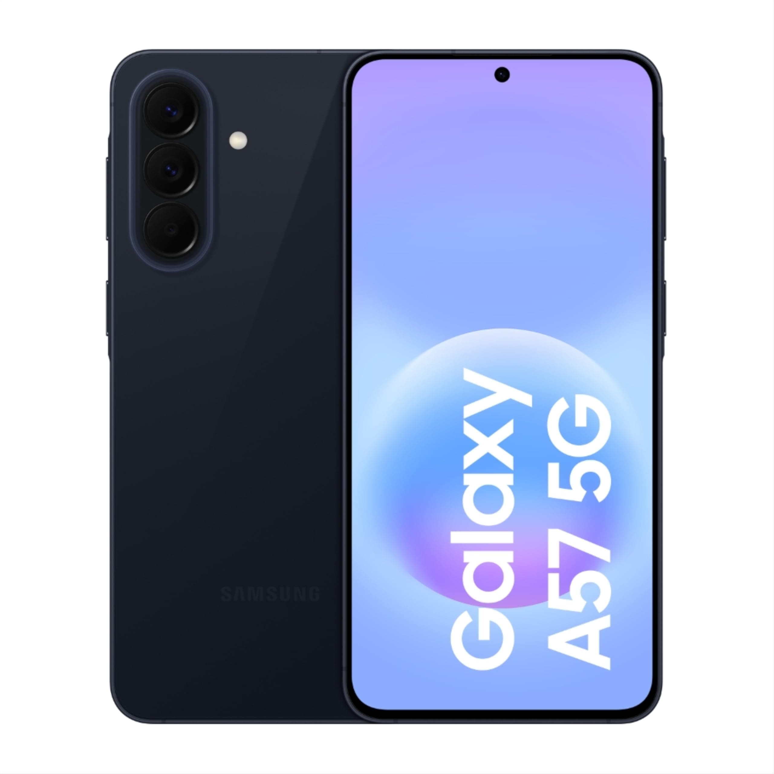 Samsung Galaxy A57 5G (Awesome Navy, 8 Go de RAM, 256 Go de stockage), IA agentique, triple caméra avec vidéo de nightographie, autonomie de 2 jours, mises à niveau du système d'exploitation 6