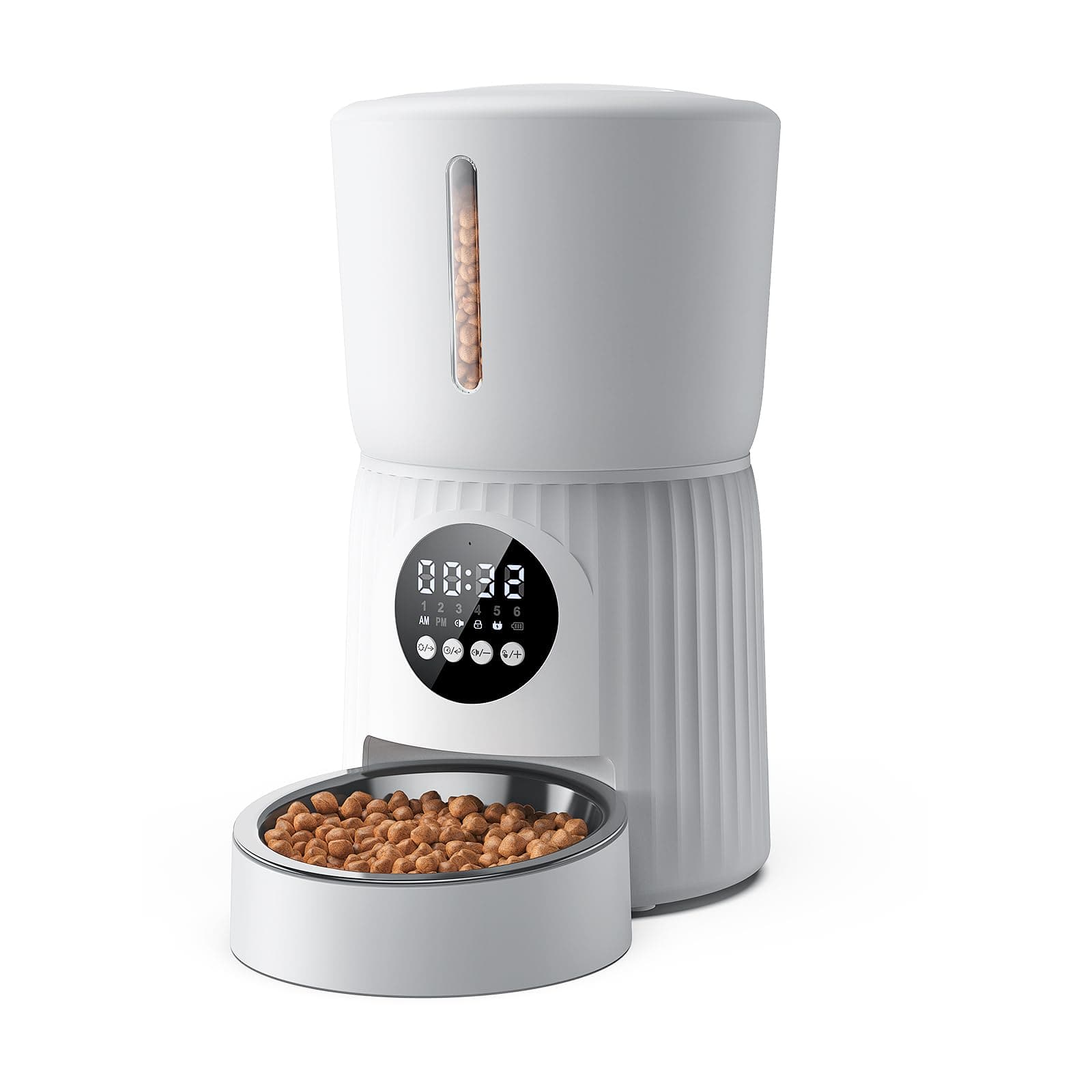 Faroro 4L Distributeur Croquettes Chat Automatique