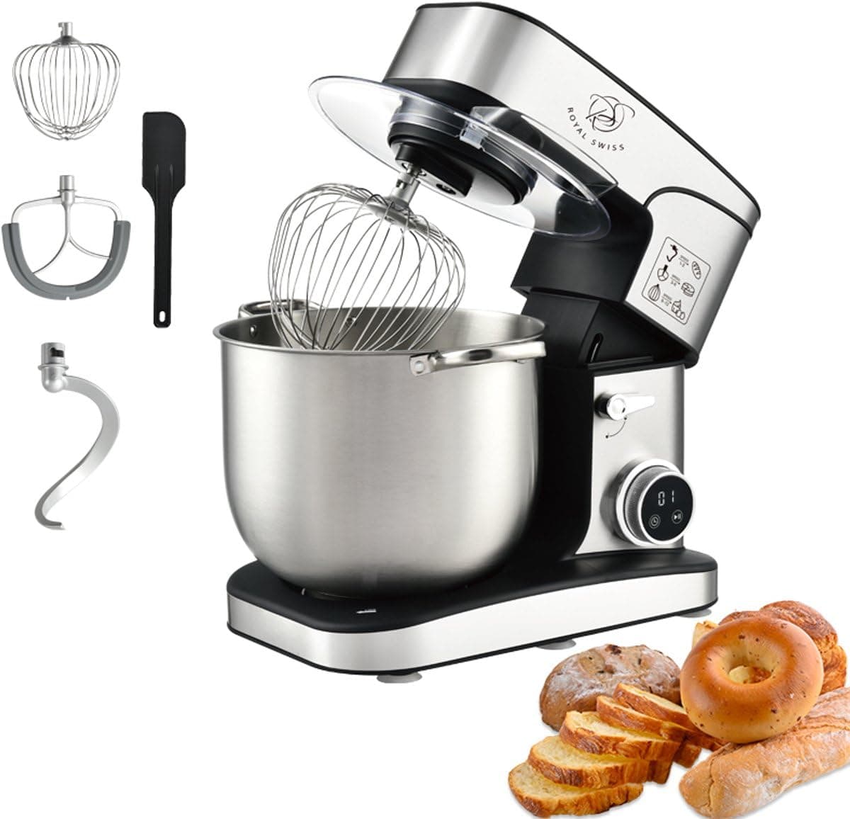 Royal Swiss® Robot Pâtissier Professionnel 16L XXXXL 2800W