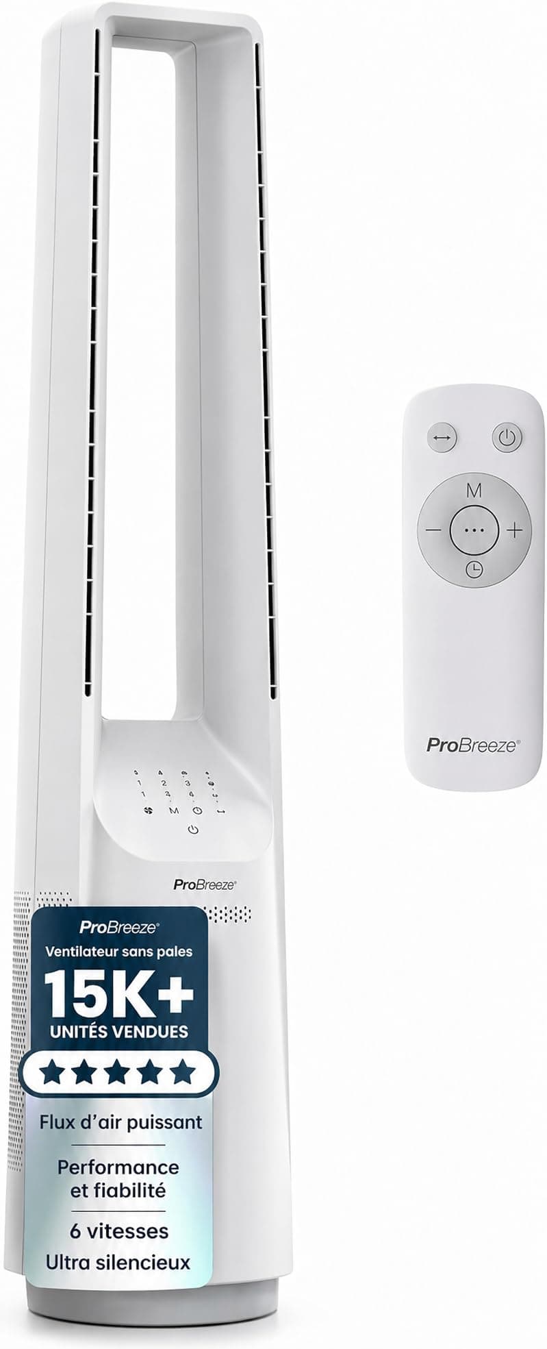 Pro Breeze Ventilateur Colonne Sans Pale