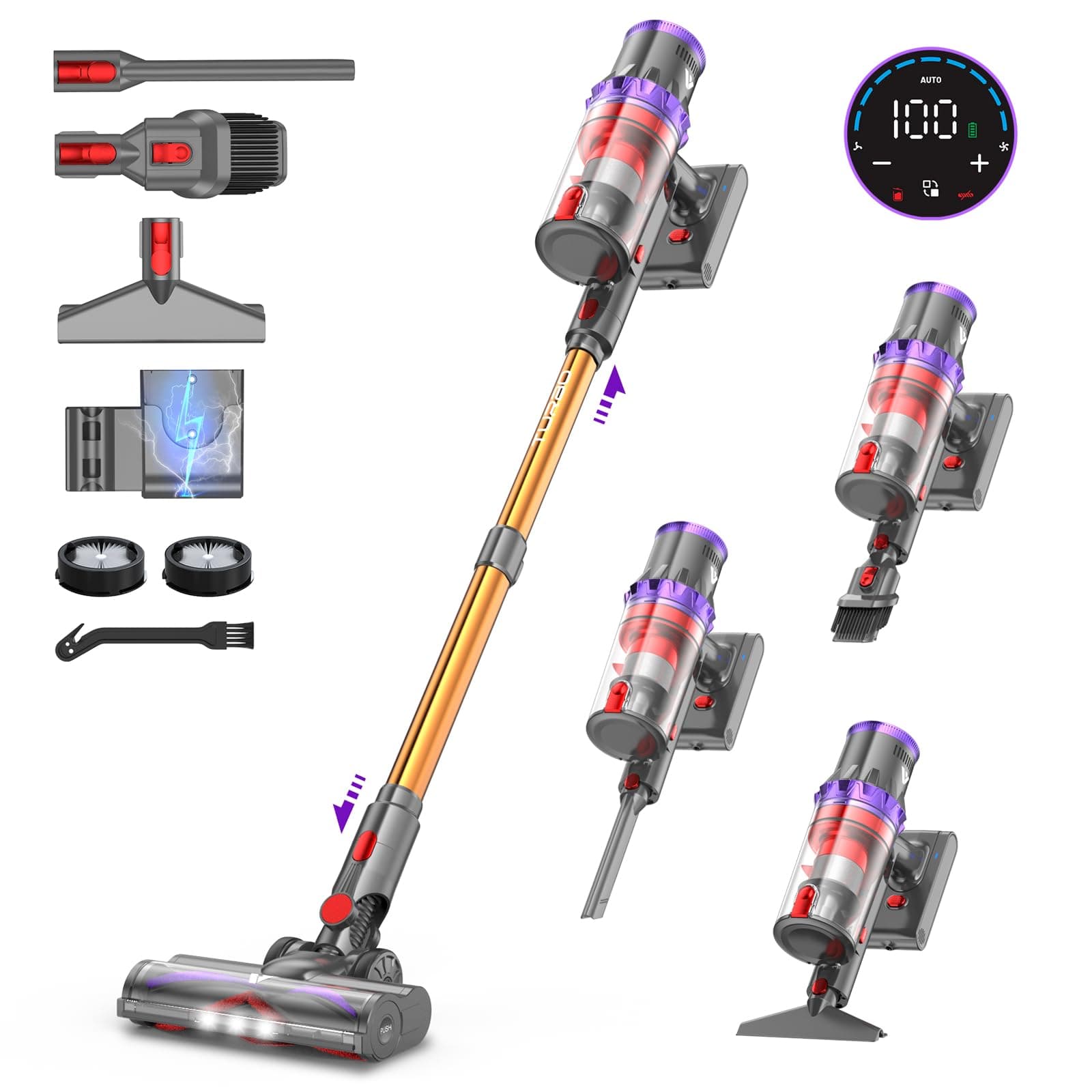 Coovy SU7 Aspirateur Balai sans Fil