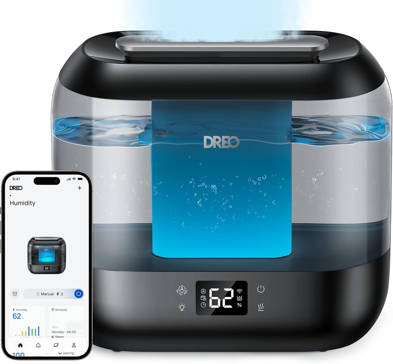 Dreo Smart Humidificateur pour chambre à coucher