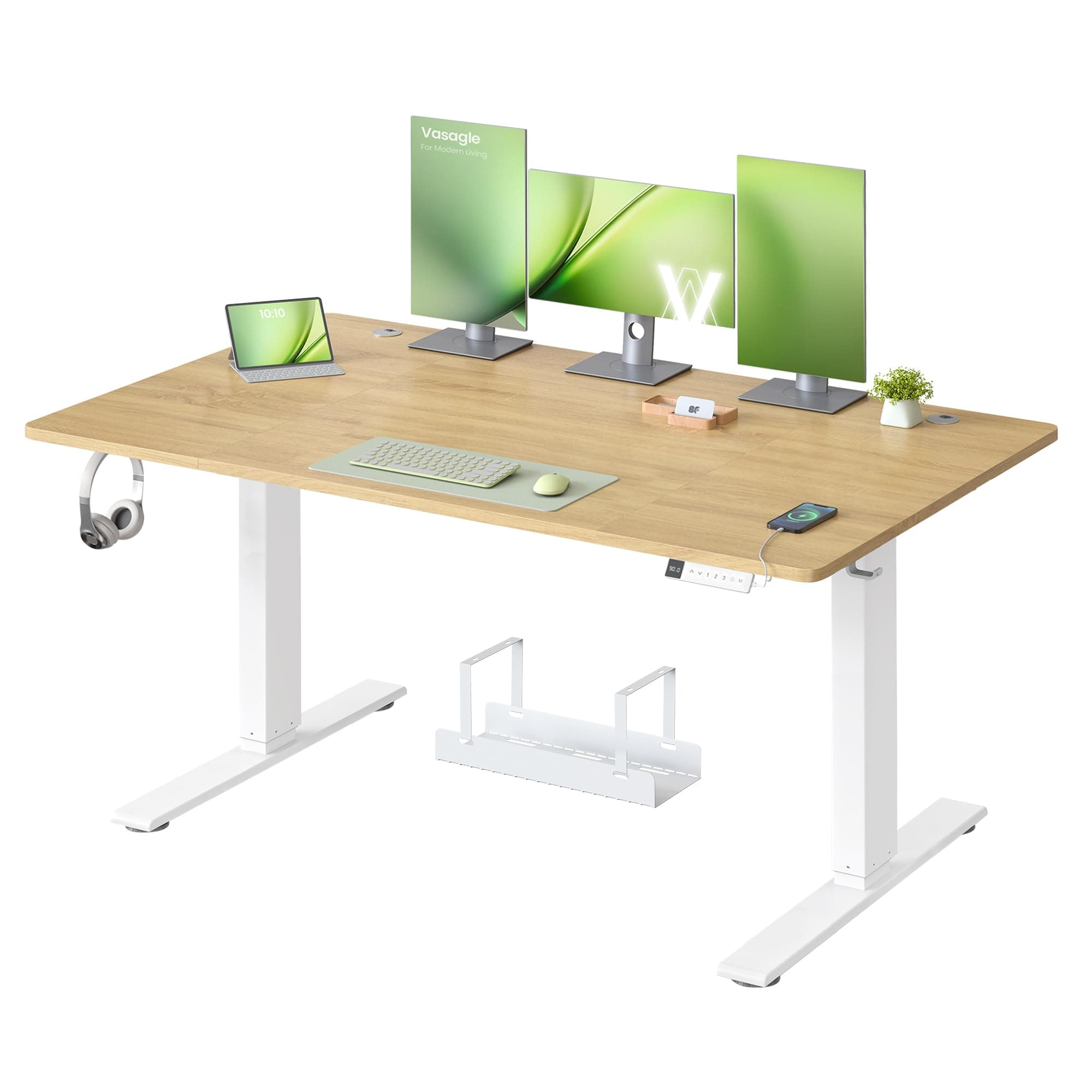 VASAGLE Bureau Électrique Réglable en Hauteur