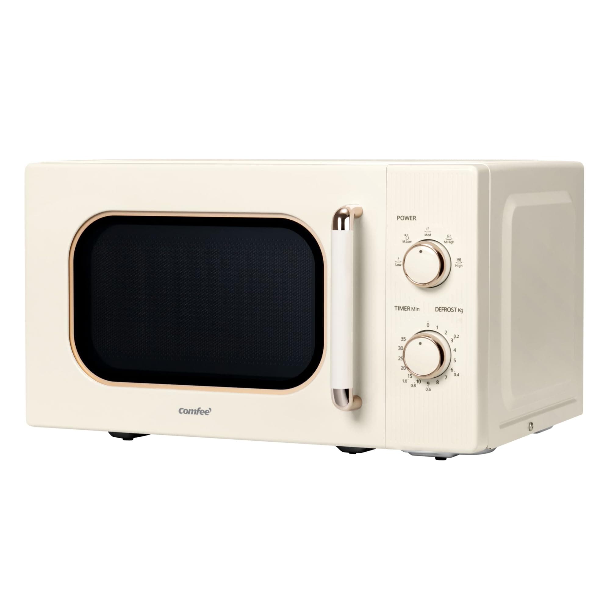 COMFEE' CMO-M202NC Micro-Ondes Vintage Rétro Élégant Avec 5 Niveaux