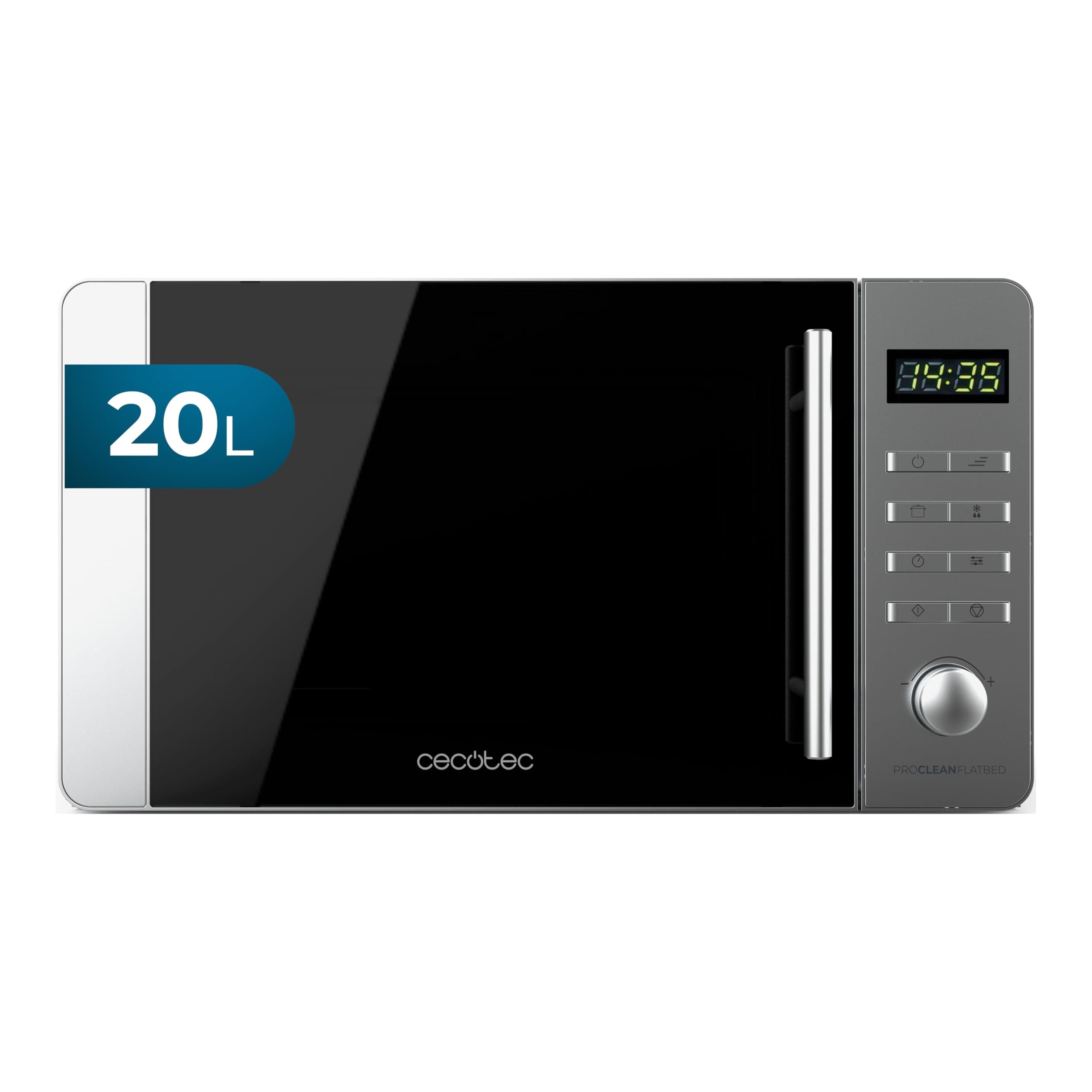 Cecotec Micro-ondes Proclean 5010 Flatbed Inox. Capacité 20L