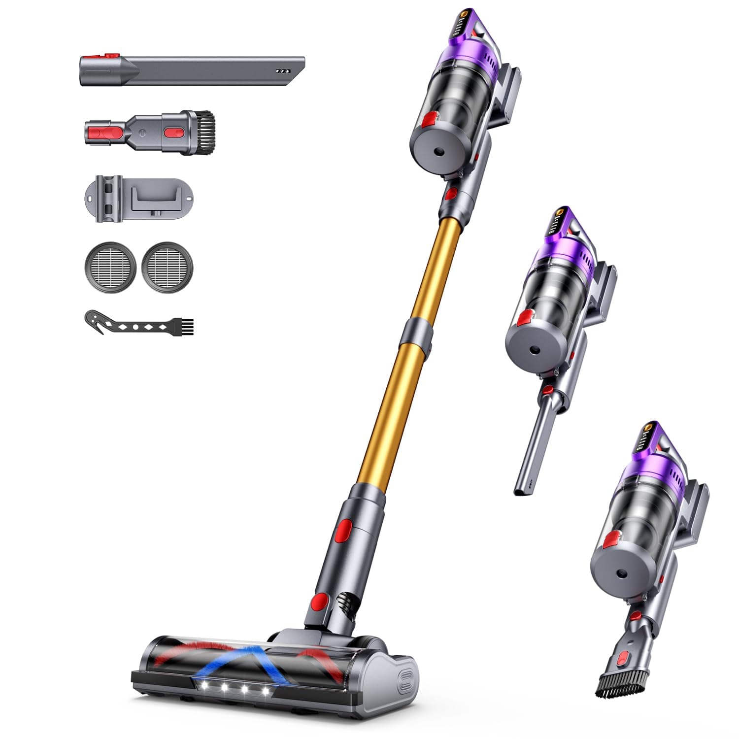 Aspirateur balai sans fil 680 W 55 kPa 75 min d'autonomie – Image 1