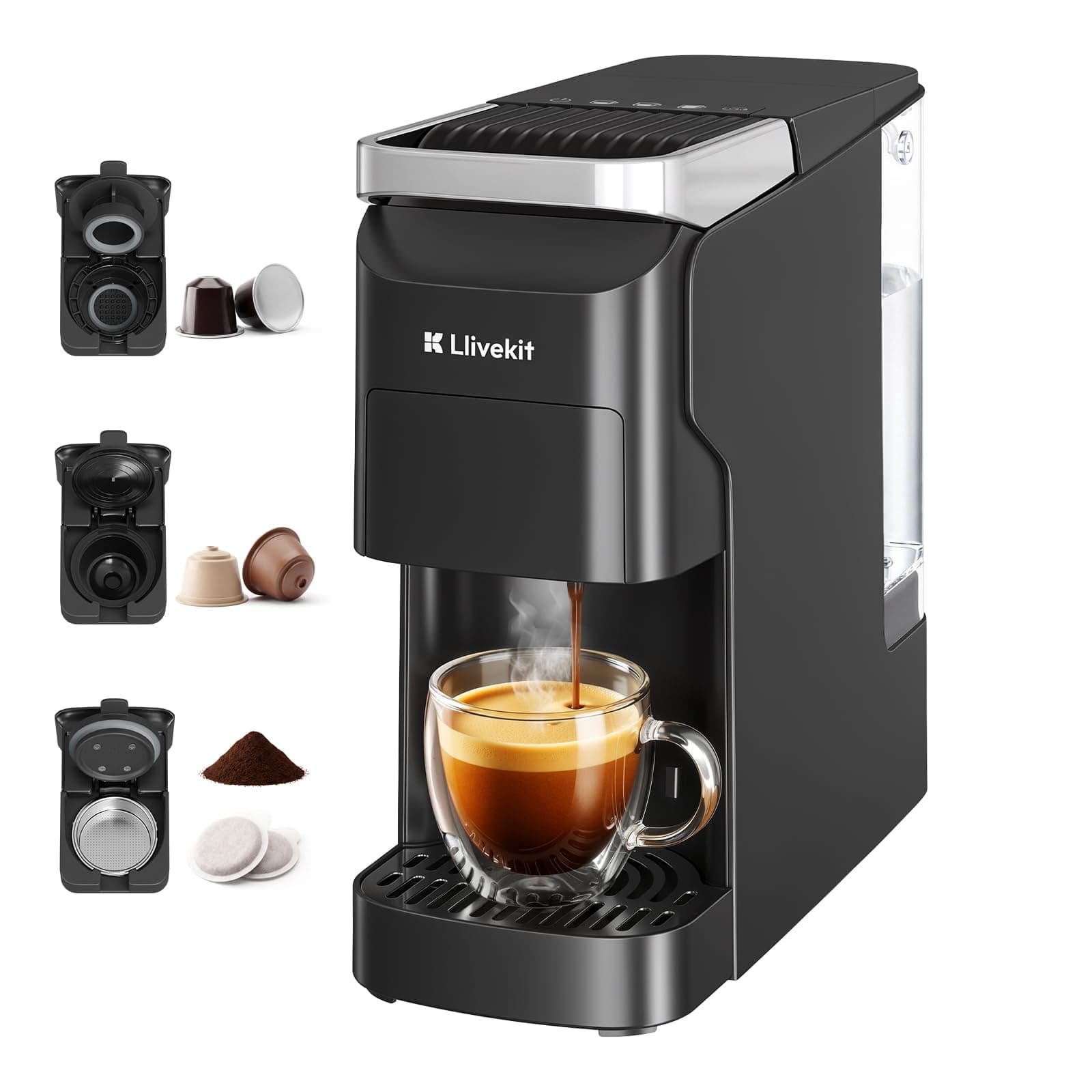 LLIVEKIT Machine à Café 3 en 1