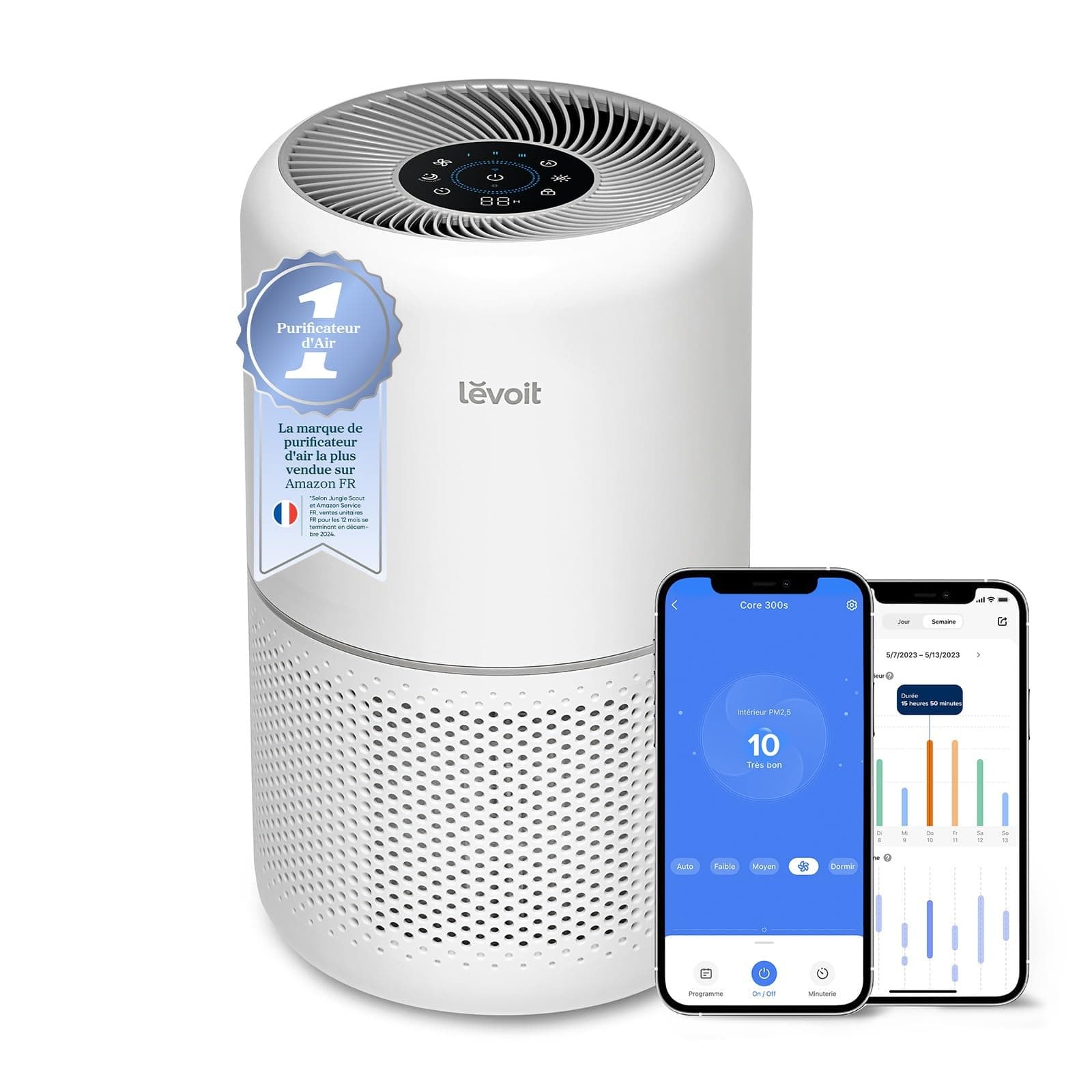 LEVOIT Purificateur d'Air HEPA Intelligent contre Allergie Pollen &